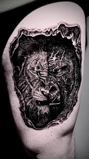 Explore norse mythology tattoo ideas, creative tattoo ideas in Ottawa, available at Audacious Ink Tattoo Studio