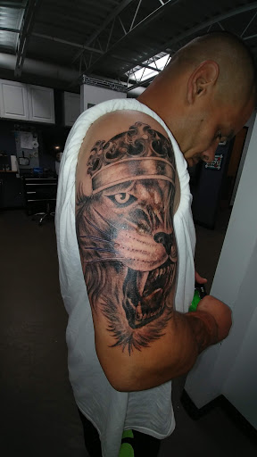Explore barney tattoo ideas, creative tattoo ideas in Oak Forest, available at Peace Of Art Tattoo And Art Studio