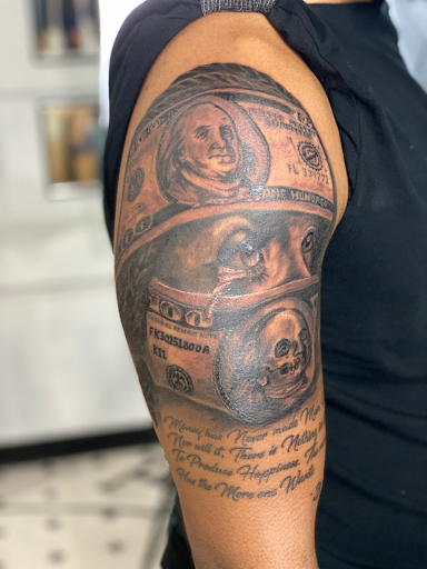 Explore butterfly and rose tattoo ideas, creative tattoo ideas in Evansville, available at Ink Therapy 101