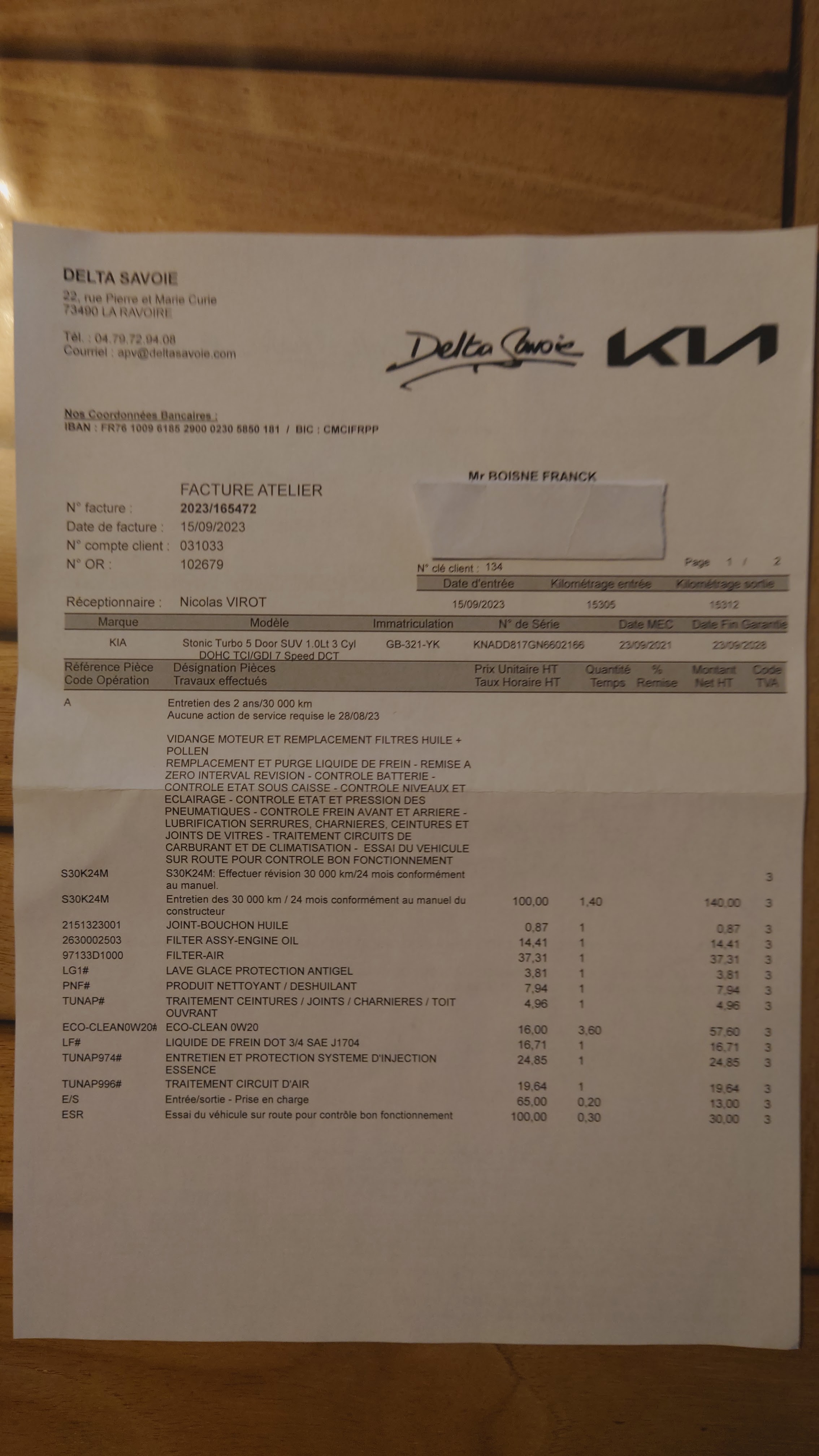 Photo n° 5 de l'avis de Franck.o fait le 28/09/2023 à 19:47