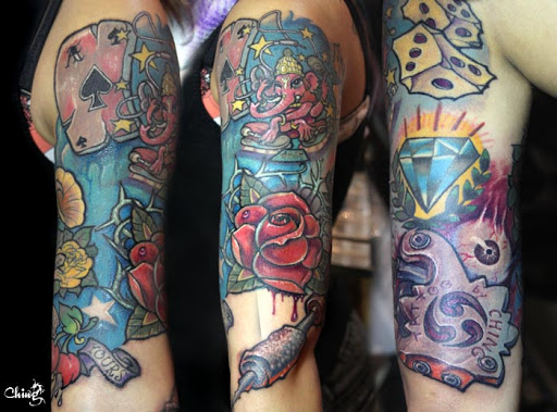 Explore bookish tattoo ideas, creative tattoo ideas in Flushing, available at Ching Tattoo