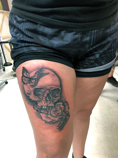 Explore moon tattoo ideas for guys, creative tattoo ideas in San Diego, available at Wylde Sydes Tattoo & Body Piercing