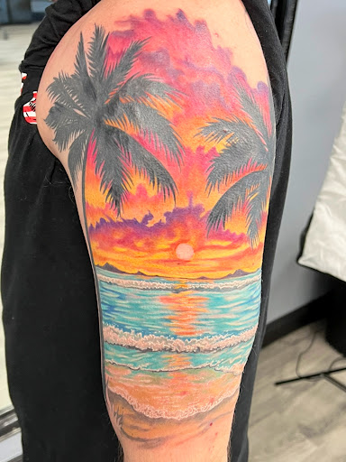 Explore dark fantasy tattoo ideas, creative tattoo ideas in Pittsburg, available at Delta Art & Tattoo