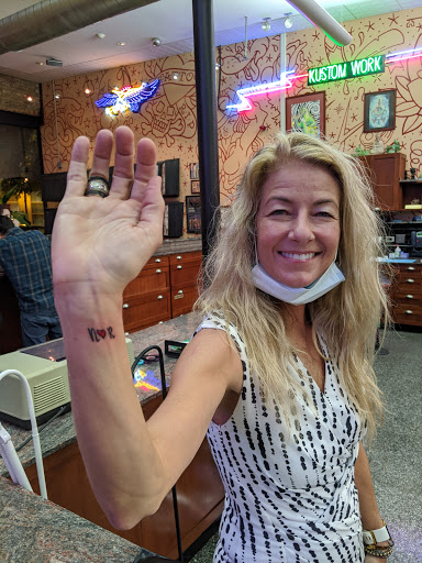 Explore mardi gras mask tattoo ideas, creative tattoo ideas in Chicago, available at Tattoo Factory