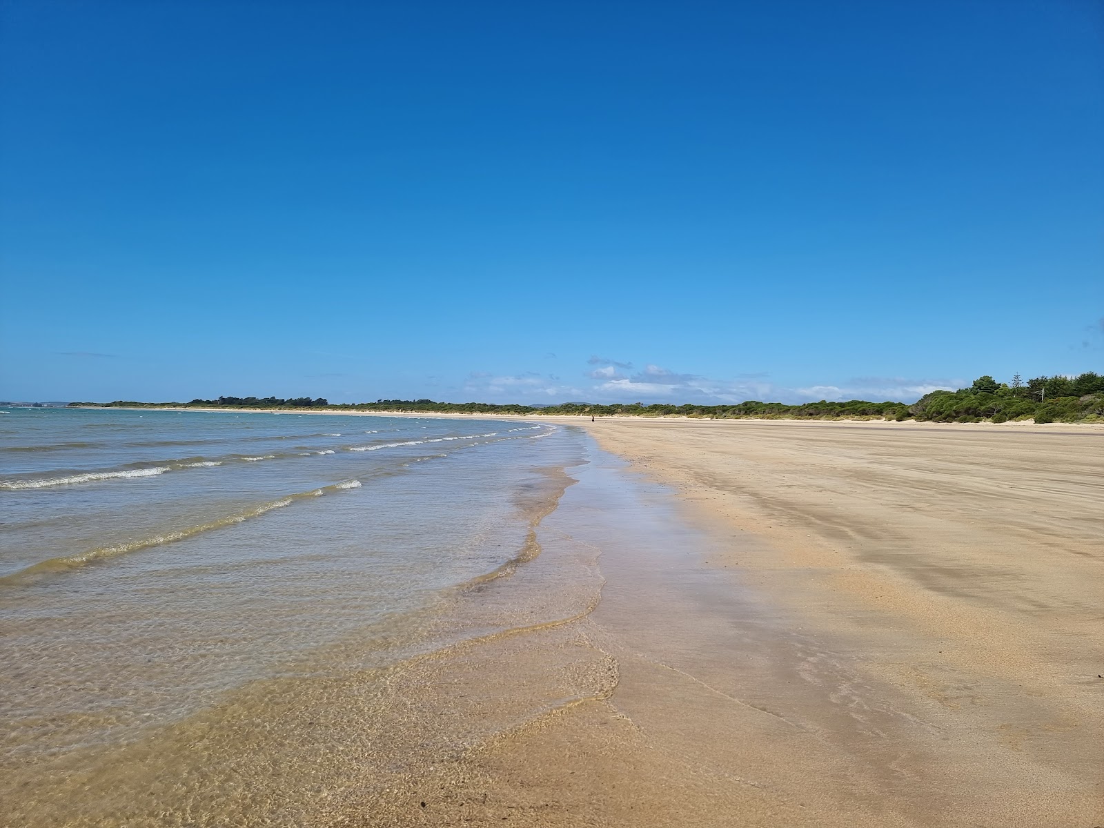 Fotografija Greens Beach z svetel pesek površino
