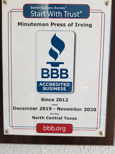 Commercial Printer «Minuteman Press», reviews and photos, 940 N Belt Line Rd #133, Irving, TX 75061, USA