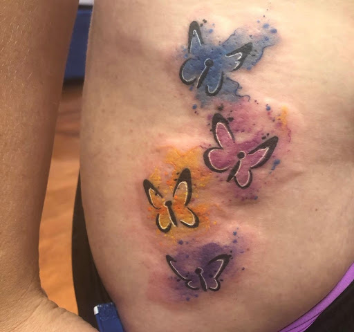 Explore bluebird tattoo ideas, creative tattoo ideas in Aledo, available at Elevated Tattoo & Piercing