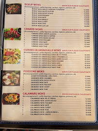 Le Saïgon New à Saint-Raphaël menu