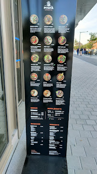 Carte du Pitaya Thaï street food à Massy