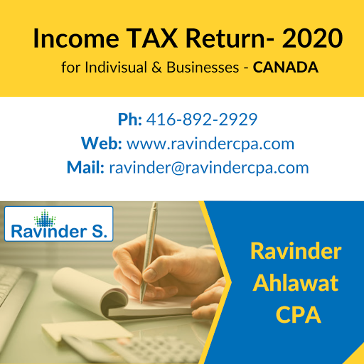 Ravinder Ahlawat CPA in Brampton, Best and Professional Accountant, Income Filing Taxes Service