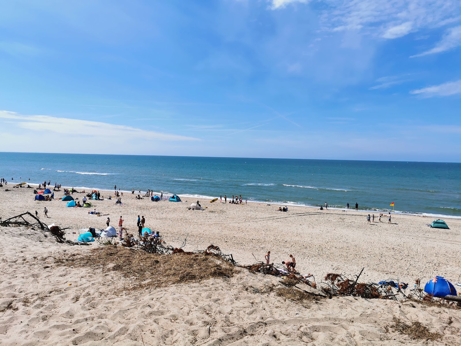 Sondervig Beach的照片 带有长直海岸