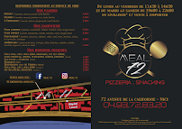 Menu / carte de Le Meal 72 à Nice