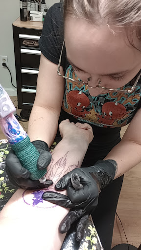 Explore simple dog tattoo ideas, creative tattoo ideas in Baldwinsville, available at Grand Line Tattoo