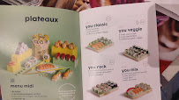 Restaurant de sushis You Sushi à Saint-Jean-de-Luz (la carte)