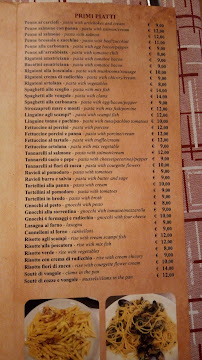 La Ruota à Rome menu