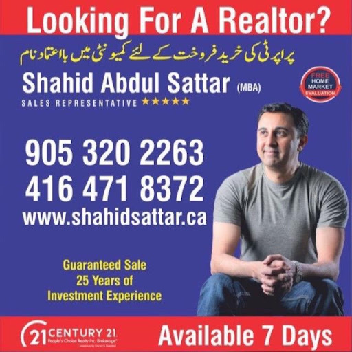 Shahid Abdul Sattar - Real Estate Agent Mississauga Available 24/7/365