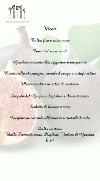 Restaurant de fruits de mer Antica Cucina 1983 à Barletta - menu / carte