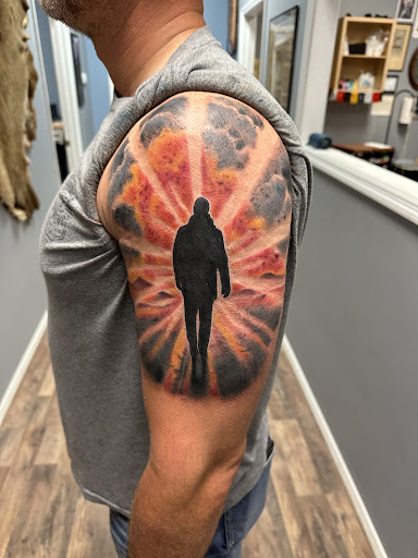 Explore grandchildren tattoo ideas for men, creative tattoo ideas in Seymour, available at 3 Sevens Tattoo