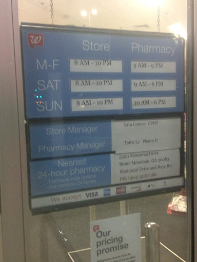 Drug Store «Walgreens», reviews and photos, 5320 Memorial Dr, Stone Mountain, GA 30083, USA