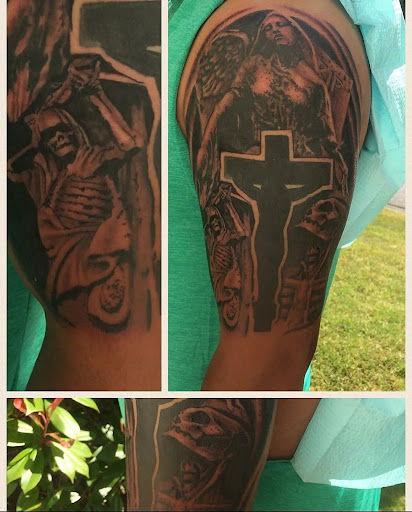 Explore p nk tattoo ideas, creative tattoo ideas in Lewes, available at Ancient Art Tattoo & Piercing Studio