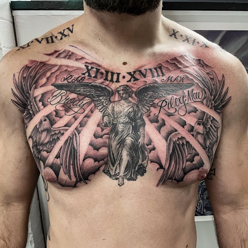 Find halo tattoo ideas for your next unique tattoo in Canonsburg at Nice Ink Tattoo Shop