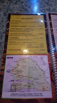 Restaurant de spécialités d'Afrique de l'Ouest Ziguinchor à Marseille - menu / carte