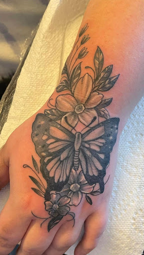 Explore fern tattoo ideas, creative tattoo ideas in Mayodan, available at Bleeding Ink Tattoo