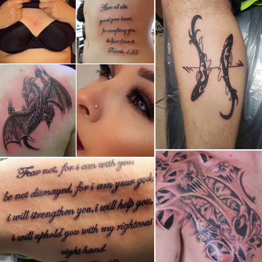 Explore forearm sleeve tattoo ideas for men, creative tattoo ideas in Elko, available at Custom Tattoos and Body Piercing Studio