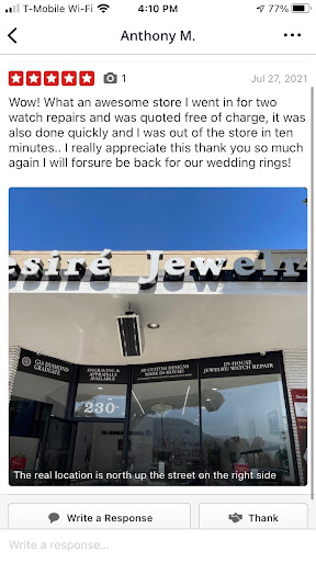 Jeweler «Desire Jewelry», reviews and photos, 155 N Glendora Ave, Glendora, CA 91741, USA