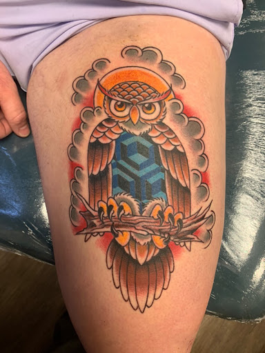 Explore bohemian tattoo ideas, creative tattoo ideas in Odessa, available at Heart And Dagger Tattoo