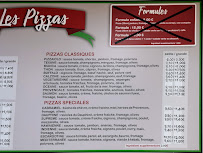 Menu / carte de Pizzapresto à Modane