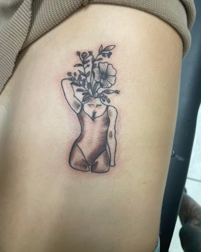 Explore beauty and beast tattoo ideas, creative tattoo ideas in Foley, available at Symbolic Ink Tattoo Studio