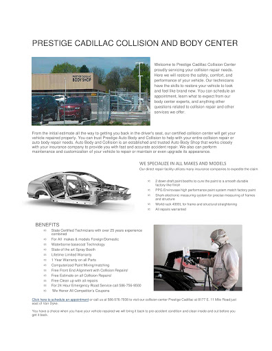 Auto Body Shop «Prestige Warren Toyota Auto Body Shop», reviews and photos, 27100 Van Dyke, Warren, MI 48093, USA