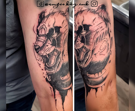 Explore nose tattoo ideas, creative tattoo ideas in Casper, available at Luna & Lotus Amethyst Ink Angie Kay