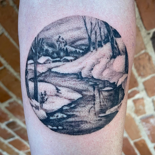 Explore pisces tattoo ideas, creative tattoo ideas in Buffalo, available at The Tilted Rose Tattoo