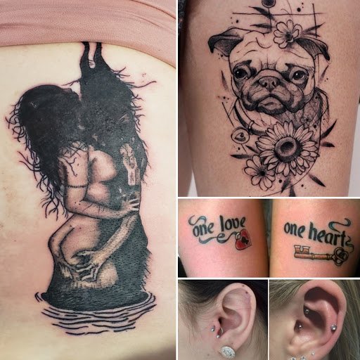 Explore tattoo ideas for a mother and two daughters, creative tattoo ideas in Elko, available at Tom Custom Tattoos and Body Piercing Studio