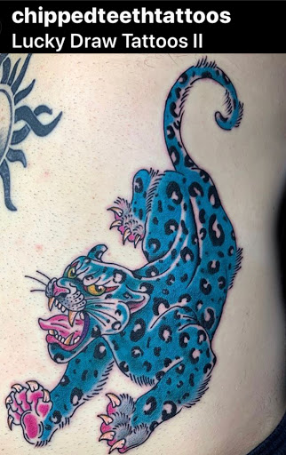 Explore neck tattoo ideas, creative tattoo ideas in Dallas, available at Lucky Draw Tattoo II