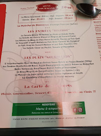 Restaurant français La Baraque à Bœuf à Le Mans (le menu)