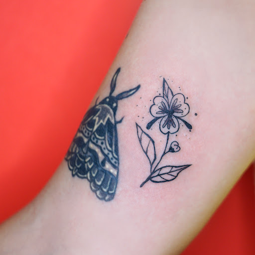 Explore tattoo cover up ideas for forearm, creative tattoo ideas in Feasterville Trevose, available at Selfish Tattoo