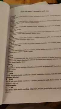 Pizzeria La Locanda del Borbone à Caserta (le menu)