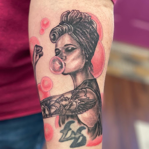 Explore till death do us part tattoo ideas, creative tattoo ideas in Springfield, available at Poke and a Rub art studio