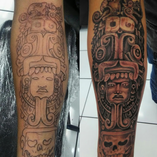 Explore forearm tattoo cover up ideas, creative tattoo ideas in Los Angeles, available at South Central Tattoos