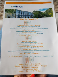 Menu du Restaurant La Columelle à Néris-les-Bains