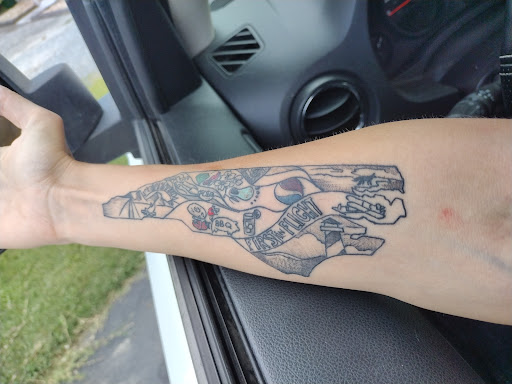 Explore inner peace tattoo ideas, creative tattoo ideas in Dunn, available at Skin Scene Tattoos