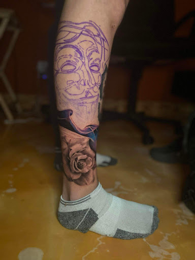 Explore front shoulder tattoo ideas, creative tattoo ideas in Houston, available at MS Studios Houstons Ink Therapy