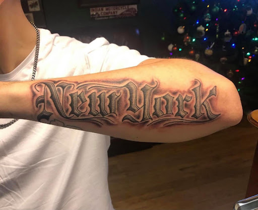 Explore universe tattoo ideas, creative tattoo ideas in Mastic, available at Infinity Tattoo