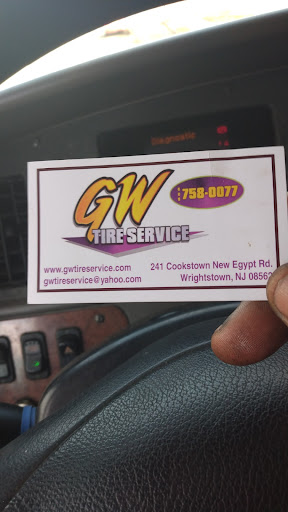 Tire Shop «GW Tire Service», reviews and photos, 241 Cookstown New Egypt Rd, Wrightstown, NJ 08562, USA