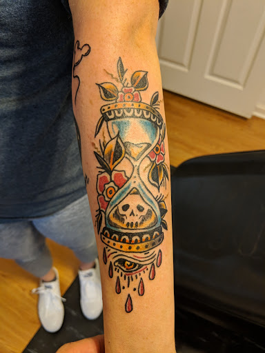 Explore elbow tattoo ideas for men, creative tattoo ideas in Portland, available at Art Immortal Tattoo and Piercing