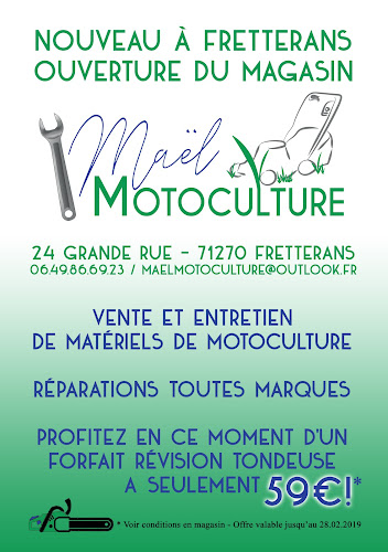 Magasin de matériel de motoculture Maël Motoculture Fretterans