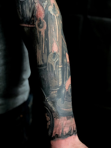 Explore paper airplane tattoo ideas, creative tattoo ideas in Syracuse, available at Perfect Storm Tattoo